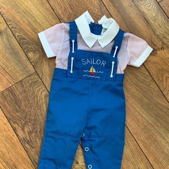 Vintage Baby Boy one piece ⛵️ - Picture 2 of 4